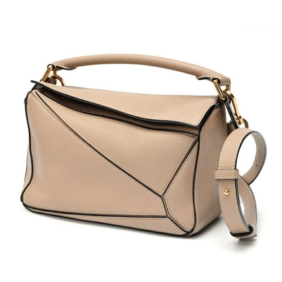 LOEWE Handbags - LOEWE Puzzle Bag Small Shoulder A510S21X67 Calfskin Greige K-158809